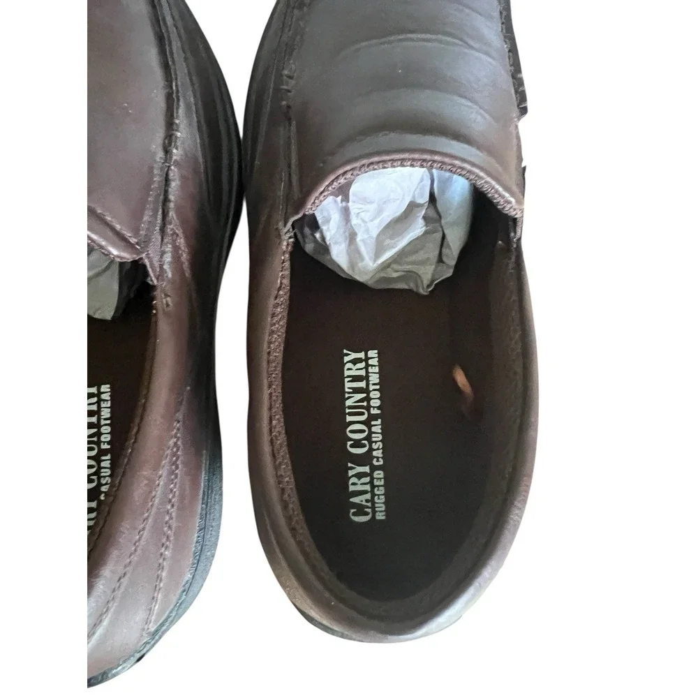 Brand New Mens Cary Country‎ Rugged Casual Boat Shoes 9.5 W Redwood Brown NIB